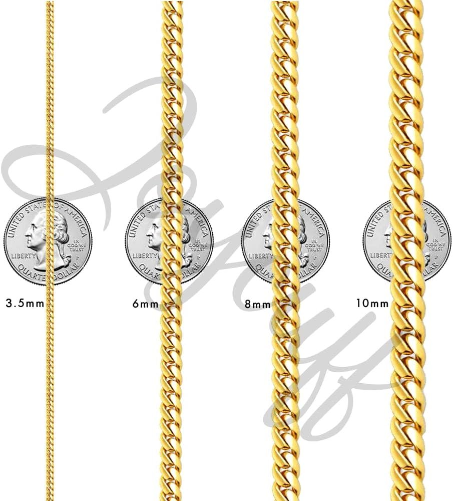 Stainless Steel Cuban Chain Bracelets for Men Women 6.5/7/7.5/8/9inch Stainless Steel Bracelet Gold Plating Silver Stainless Steel Fashion Jewelry Bracelet
